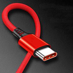 Cable Type-C Android Universal 6A H06 para Realme C3 Rojo