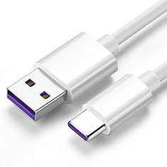 Cable Type-C Android Universal T06 para Sony Xperia 10 Plus Blanco