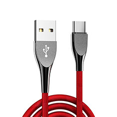 Cable Type-C Android Universal T21 para Samsung Galaxy S30 Ultra 5G Rojo