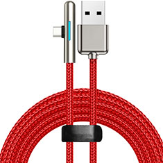 Cable Type-C Android Universal T25 para Samsung Galaxy J5 2016 J510FN J5108 Rojo