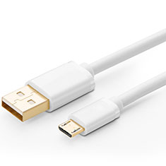 Cable USB 2.0 Android Universal A01 para Motorola Moto G 5G Blanco
