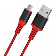 Cable USB 2.0 Android Universal A06 para Samsung Galaxy Tab 3 7.0 P3200 T210 T215 T211 Rojo