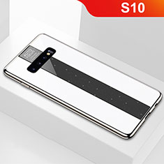Carcasa Bumper Funda Silicona Espejo A01 para Samsung Galaxy S10 5G Blanco