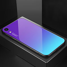Carcasa Bumper Funda Silicona Espejo Gradiente Arco iris A01 para Apple iPhone XR Multicolor