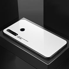 Carcasa Bumper Funda Silicona Espejo Gradiente Arco iris H01 para Huawei Honor 20 Lite Blanco