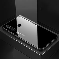 Carcasa Bumper Funda Silicona Espejo Gradiente Arco iris H01 para Huawei Honor 20E Negro