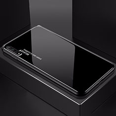 Carcasa Bumper Funda Silicona Espejo Gradiente Arco iris H01 para Huawei Honor 20S Negro