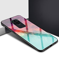 Carcasa Bumper Funda Silicona Espejo Gradiente Arco iris H01 para Xiaomi Redmi 10X 4G Multicolor
