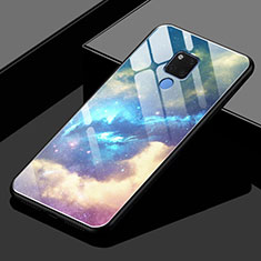 Carcasa Bumper Funda Silicona Espejo Gradiente Arco iris H02 para Huawei Mate 20 X 5G Vistoso