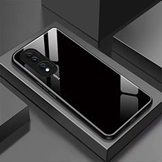 Carcasa Bumper Funda Silicona Espejo Gradiente Arco iris JM1 para Huawei Honor 80 Pro Flat 5G Negro