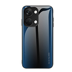 Carcasa Bumper Funda Silicona Espejo Gradiente Arco iris JM1 para OnePlus Ace 2V 5G Azul