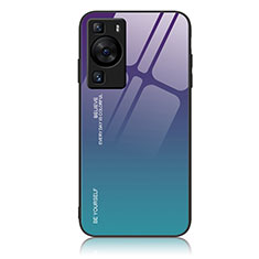 Carcasa Bumper Funda Silicona Espejo Gradiente Arco iris JM2 para Huawei P60 Multicolor