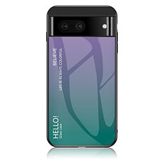 Carcasa Bumper Funda Silicona Espejo Gradiente Arco iris LS1 para Google Pixel 7a 5G Multicolor