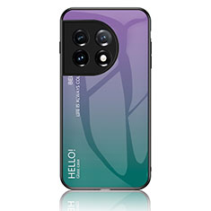 Carcasa Bumper Funda Silicona Espejo Gradiente Arco iris LS1 para OnePlus 11 5G Multicolor