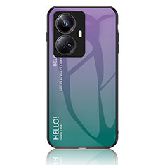 Carcasa Bumper Funda Silicona Espejo Gradiente Arco iris LS1 para Realme 10 Pro+ Plus 5G Multicolor