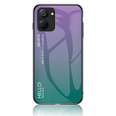 Carcasa Bumper Funda Silicona Espejo Gradiente Arco iris LS1 para Realme 10S 5G Multicolor