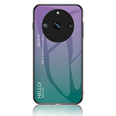 Carcasa Bumper Funda Silicona Espejo Gradiente Arco iris LS1 para Realme 11 Pro 5G Multicolor