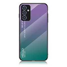 Carcasa Bumper Funda Silicona Espejo Gradiente Arco iris LS1 para Samsung Galaxy A05s Multicolor