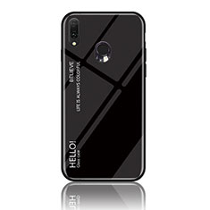 Carcasa Bumper Funda Silicona Espejo Gradiente Arco iris LS1 para Samsung Galaxy A20e Negro