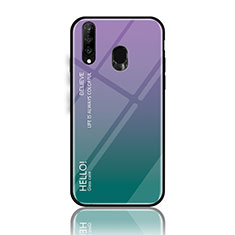 Carcasa Bumper Funda Silicona Espejo Gradiente Arco iris LS1 para Samsung Galaxy A40s Multicolor
