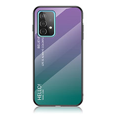 Carcasa Bumper Funda Silicona Espejo Gradiente Arco iris LS1 para Samsung Galaxy A52 5G Multicolor
