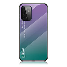 Carcasa Bumper Funda Silicona Espejo Gradiente Arco iris LS1 para Samsung Galaxy A72 5G Multicolor