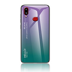 Carcasa Bumper Funda Silicona Espejo Gradiente Arco iris LS1 para Samsung Galaxy M01s Multicolor