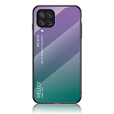 Carcasa Bumper Funda Silicona Espejo Gradiente Arco iris LS1 para Samsung Galaxy M32 4G Multicolor