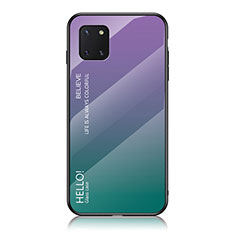 Carcasa Bumper Funda Silicona Espejo Gradiente Arco iris LS1 para Samsung Galaxy M60s Multicolor