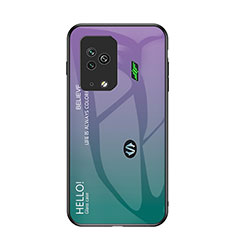 Carcasa Bumper Funda Silicona Espejo Gradiente Arco iris LS1 para Xiaomi Black Shark 5 Pro 5G Multicolor