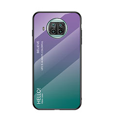 Carcasa Bumper Funda Silicona Espejo Gradiente Arco iris LS1 para Xiaomi Mi 10i 5G Multicolor
