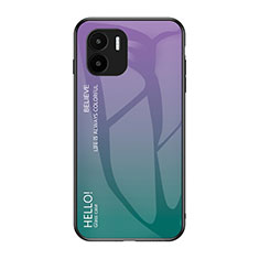 Carcasa Bumper Funda Silicona Espejo Gradiente Arco iris LS1 para Xiaomi Poco C50 Multicolor