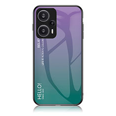 Carcasa Bumper Funda Silicona Espejo Gradiente Arco iris LS1 para Xiaomi Poco F5 5G Multicolor