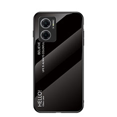 Carcasa Bumper Funda Silicona Espejo Gradiente Arco iris LS1 para Xiaomi Redmi 10 Prime Plus 5G Negro