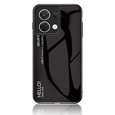 Carcasa Bumper Funda Silicona Espejo Gradiente Arco iris LS1 para Xiaomi Redmi Note 13 5G Negro