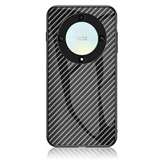 Carcasa Bumper Funda Silicona Espejo Gradiente Arco iris LS2 para Huawei Honor Magic5 Lite 5G Negro