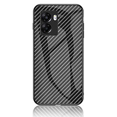 Carcasa Bumper Funda Silicona Espejo Gradiente Arco iris LS2 para OnePlus Nord N300 5G Negro