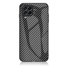 Carcasa Bumper Funda Silicona Espejo Gradiente Arco iris LS2 para Samsung Galaxy M53 5G Negro