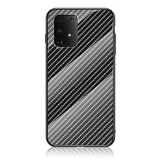 Carcasa Bumper Funda Silicona Espejo Gradiente Arco iris LS2 para Samsung Galaxy M80S Negro
