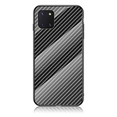 Carcasa Bumper Funda Silicona Espejo Gradiente Arco iris LS2 para Samsung Galaxy Note 10 Lite Negro