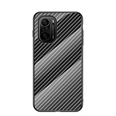 Carcasa Bumper Funda Silicona Espejo Gradiente Arco iris LS2 para Xiaomi Mi 11X 5G Negro