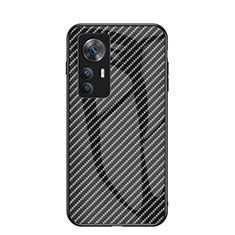 Carcasa Bumper Funda Silicona Espejo Gradiente Arco iris LS2 para Xiaomi Mi 12T Pro 5G Negro