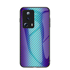 Carcasa Bumper Funda Silicona Espejo Gradiente Arco iris LS2 para Xiaomi Mi 13 Lite 5G Azul