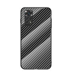 Carcasa Bumper Funda Silicona Espejo Gradiente Arco iris LS2 para Xiaomi Redmi Note 11 4G (2022) Negro