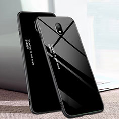 Carcasa Bumper Funda Silicona Espejo Gradiente Arco iris M01 para Xiaomi Redmi 8A Negro