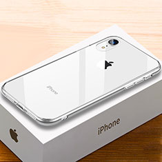 Carcasa Bumper Funda Silicona Espejo Gradiente Arco iris para Apple iPhone XR Claro