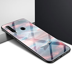 Carcasa Bumper Funda Silicona Espejo Gradiente Arco iris para Huawei Enjoy 10 Plus Marron