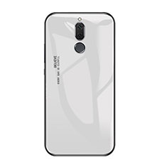 Carcasa Bumper Funda Silicona Espejo Gradiente Arco iris para Huawei G10 Blanco