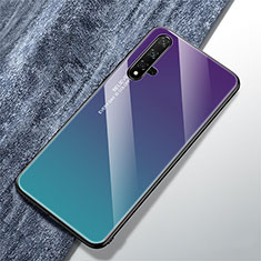 Carcasa Bumper Funda Silicona Espejo Gradiente Arco iris para Huawei Honor 20 Multicolor