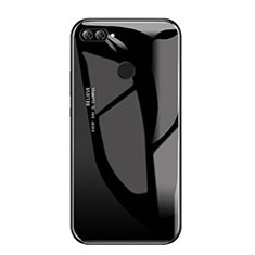 Carcasa Bumper Funda Silicona Espejo Gradiente Arco iris para Huawei Honor 9i Negro